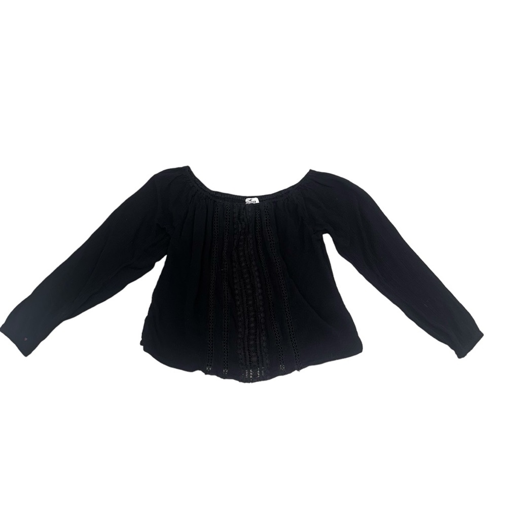 HOLLISTER - Black Off the Shoulder Long Sleeve